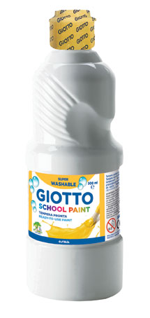 Giotto Super Washable White School Paint 500ml RRP £3 CLEARANCE XL £1.99